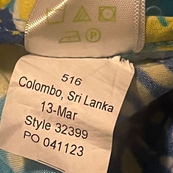 Lily Pulitzer Pippa Blue Shells Drawstring Palazzo 4 Pocket Rayon Pants Sz M - Picture 7 of 8